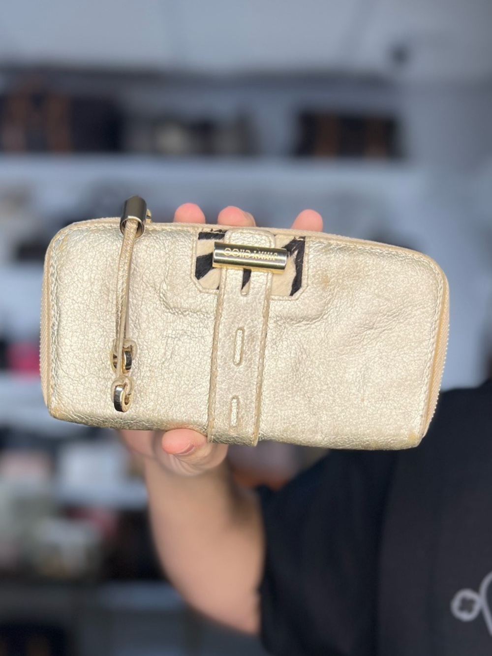 JIMMY CHOO RARE ZIP WALLET